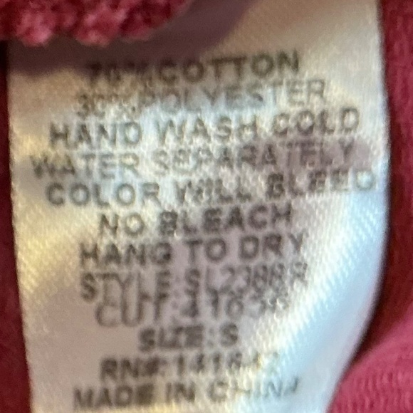 She + Sky Small Mini Wide Wale Corduroy Skirt Red Burgundy Button Front Y2K Vibe - Picture 6 of 6